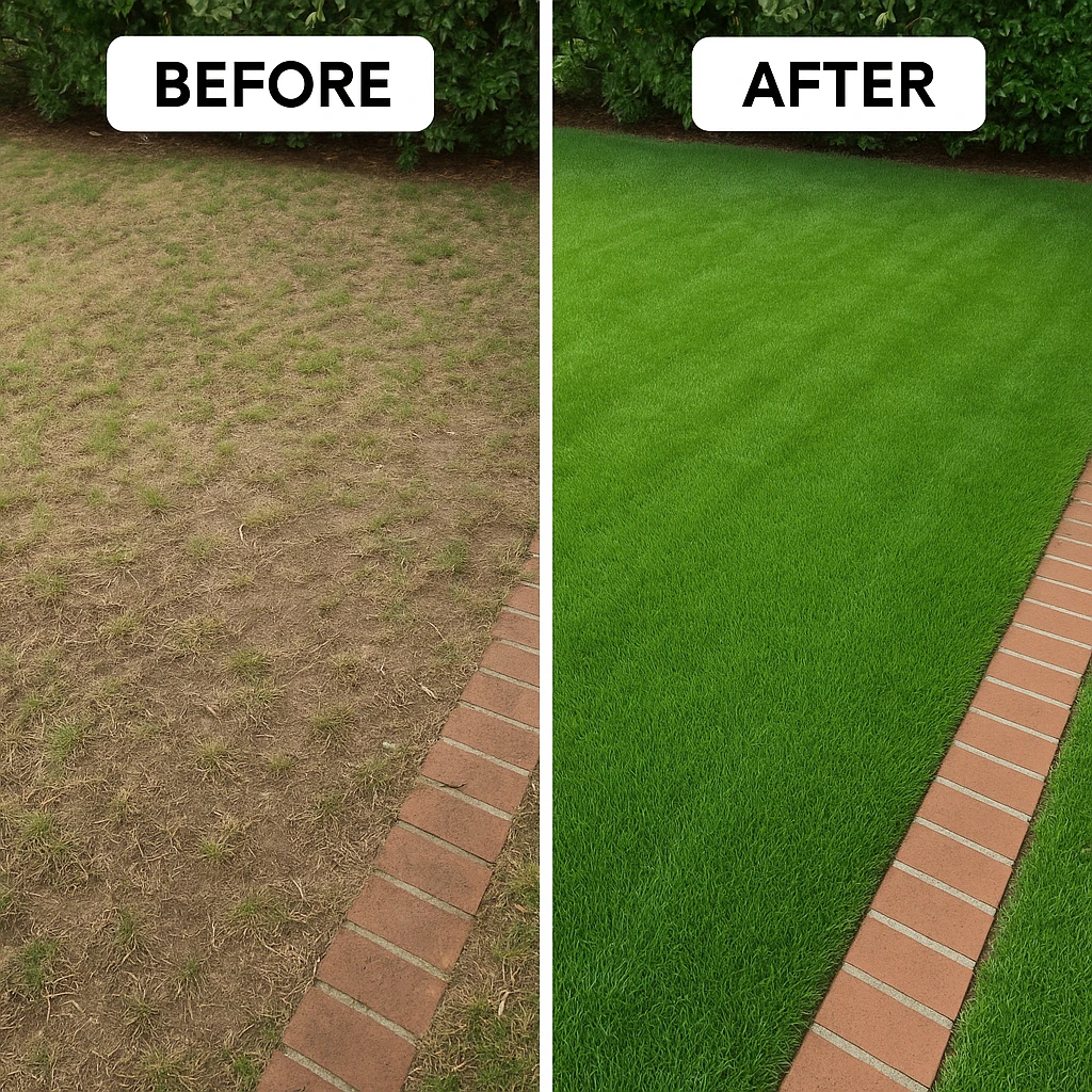 Worthy Landscaping’s Lawn Aeration supporting deeper roots and year-round lawn vigor.