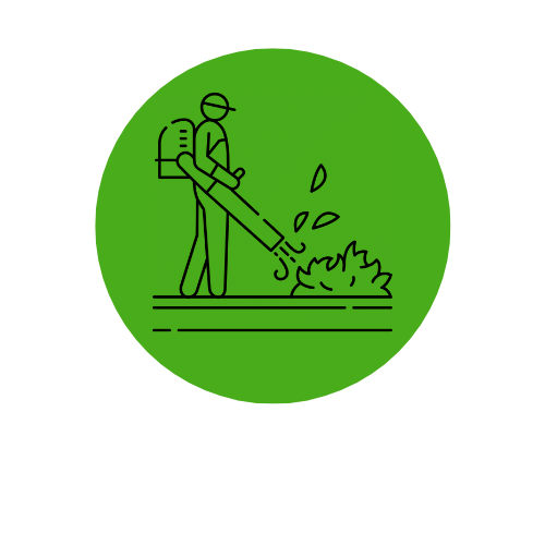 Leaf blowing for quick cleanups
