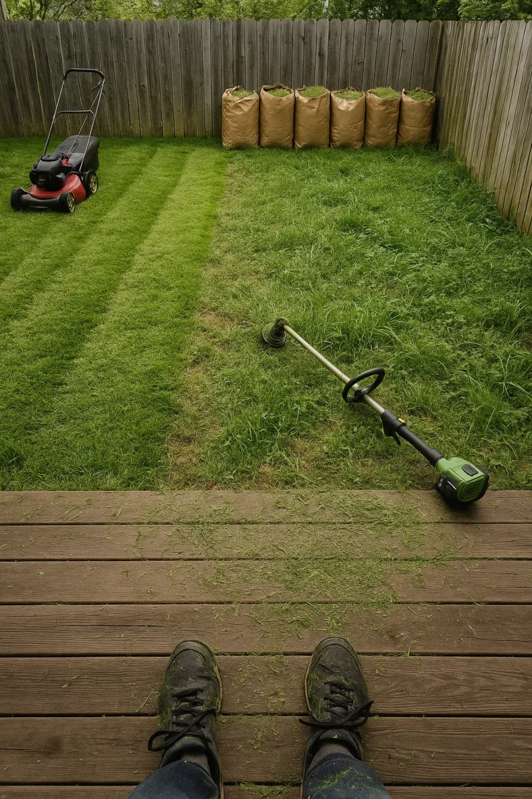 turning a wild backyard into a safe