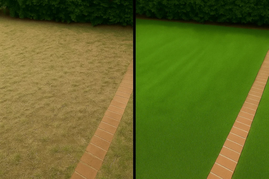 reviewing soil plugs and next-step care.