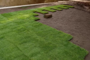 healthy sod blades after a Sod Installation Service by Worthy Landscaping in Montgomery County.