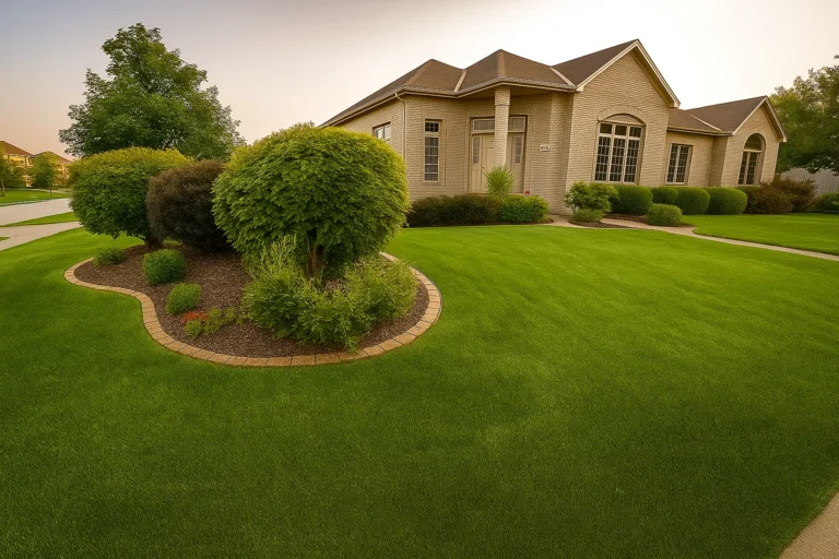 Front‑yard shrubs and bushes at a Chester County PA property maintained by Worthy Landscaping’s Bush & Shrub Trimming & Pruning Services.