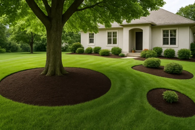 even mulch. Mulching Services by Worthy Landscaping In Montgomery County.