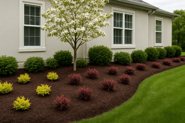 finished look. Mulching Services by Worthy Landscaping In Montgomery County.