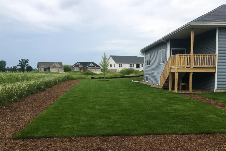 level lawn edge after a Sod Installation Service by Worthy Landscaping in Montgomery County.