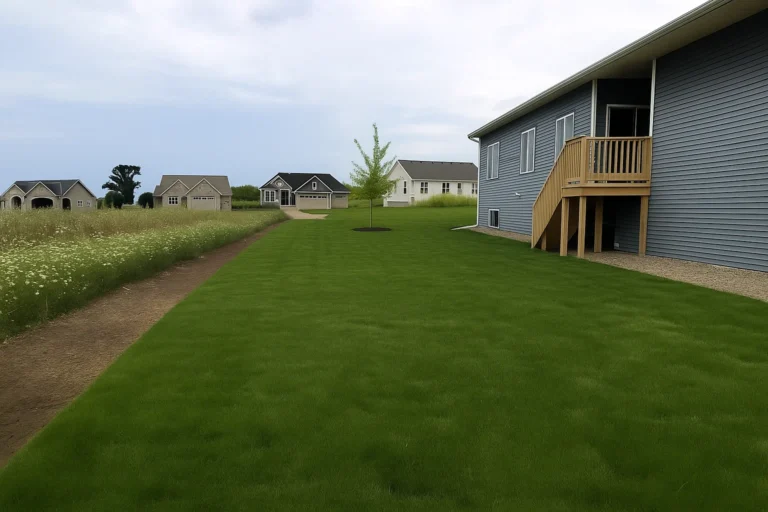 established sod after a Sod Installation Service by Worthy Landscaping in Montgomery County.