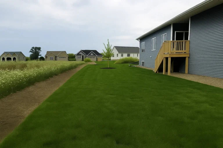 compacted turf being replaced in a Sod Installation Service by Worthy Landscaping in Montgomery County.