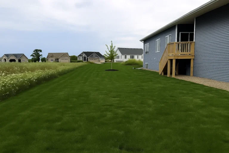 Detail of sod corners carefully joined along a side pathway during a Sod Installation Service by Worthy Landscaping in Montgomery County.