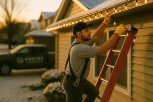 and reindeer yard decor.