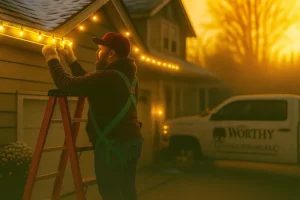 and reindeer décor.