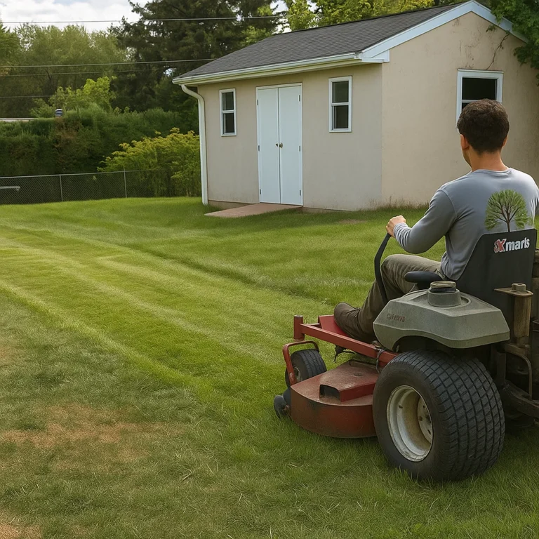 sharpening the border where lawn meets a rock garden for better curb appeal.