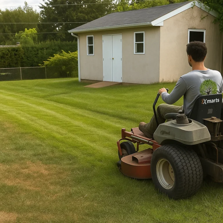clearing sod that has crept into a flower bed to restore the original lawn line.