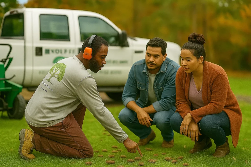 vibrant lawn on the other