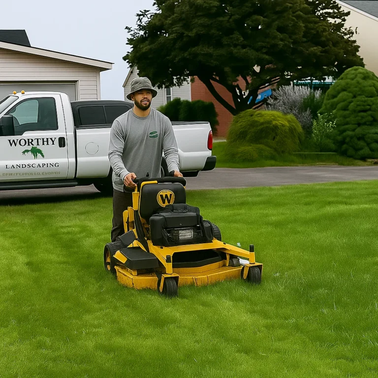 healthy residential lawn.