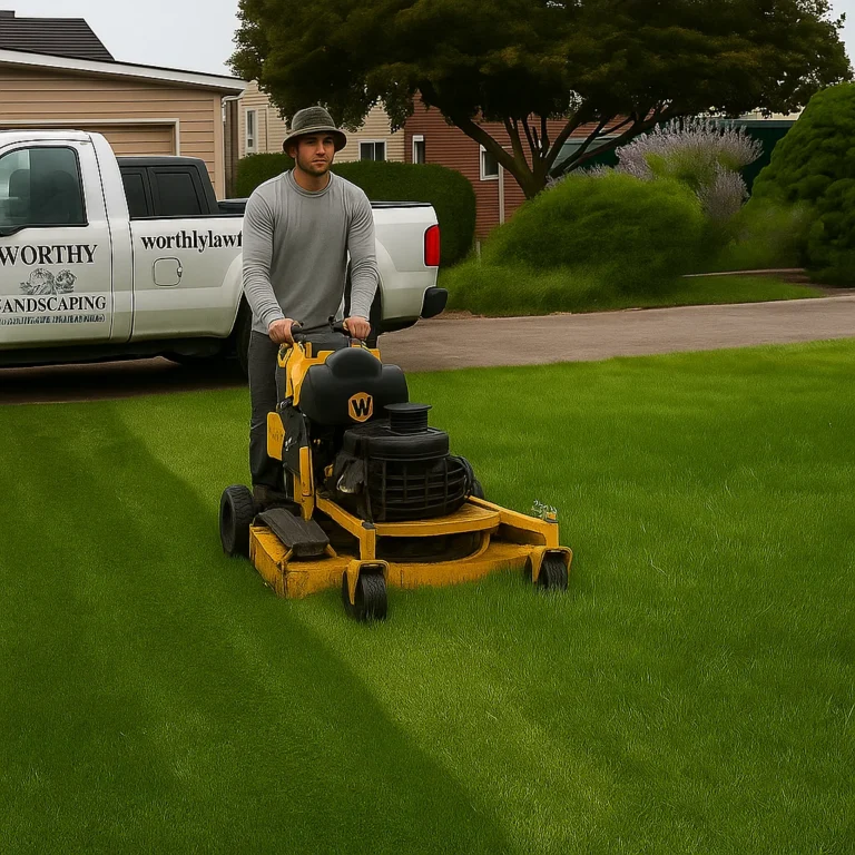 dense turf mowed at the correct height to promote strong roots and drought resistance.