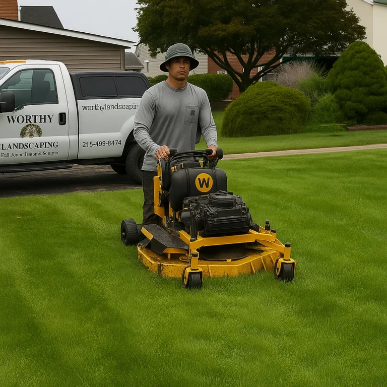 renewing a faded lawn edge before new mulch and seasonal flowers are installed.