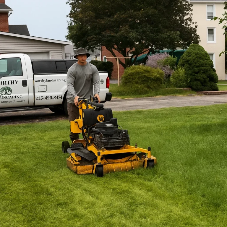 creating broad mowing passes that transform a dull yard into a crisp