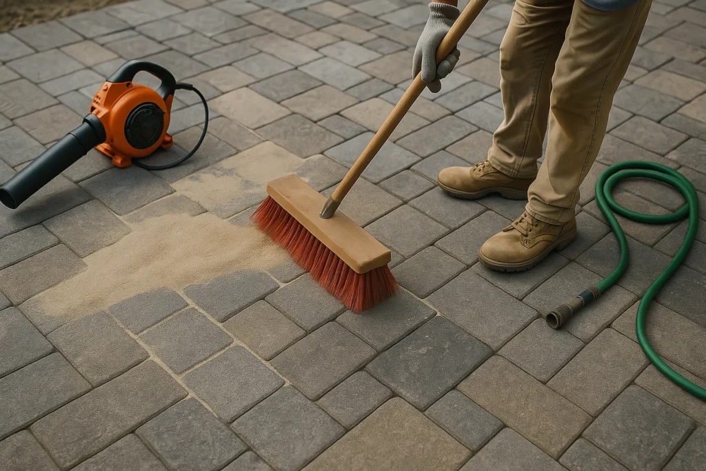 and small shrubs near the outdoor AC unit.