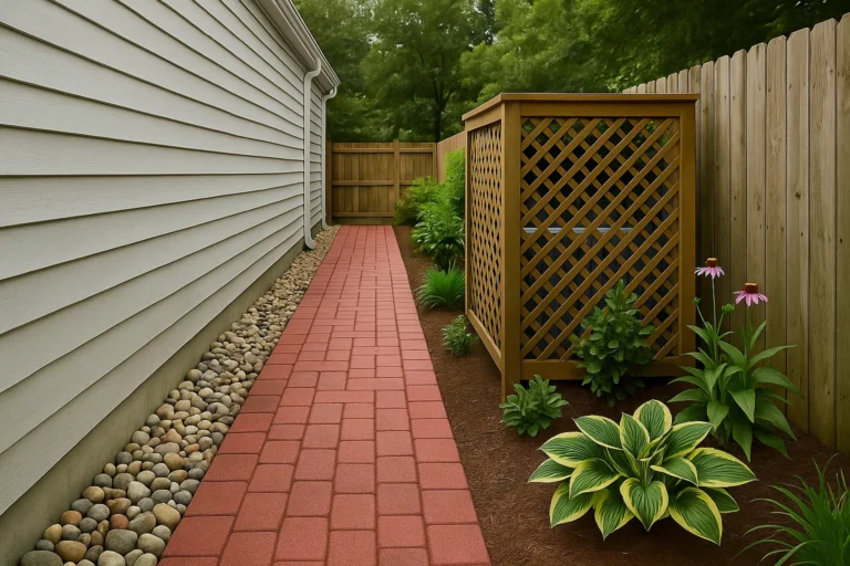 Hardscaping Services by Worthy Landscaping in Delaware County capturing a resort-style multi-level stone patio with wide steps