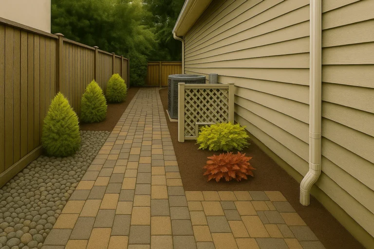 Hardscaping Services by Worthy Landscaping in Chester County showcasing professional joint locking on a stone patio using polymeric sand