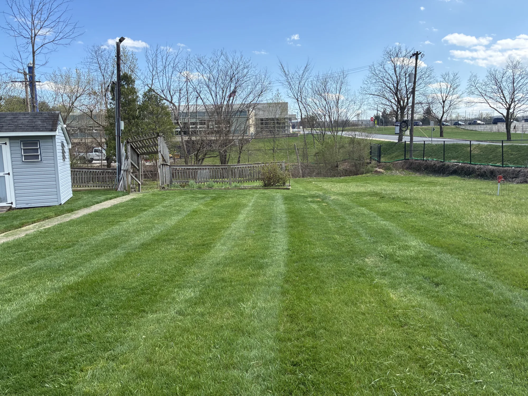 Lawn care in King of Prussia, PA with mowing, edging, and clean landscape maintenance by Worthy Landscaping